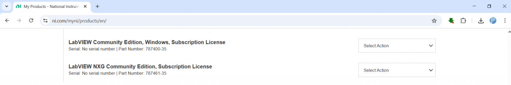 LabVIEW Community Edition Licenses