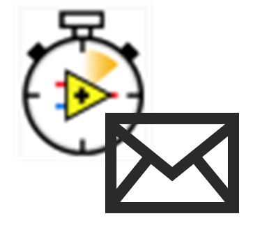 LabVIEW RT icon and email icon